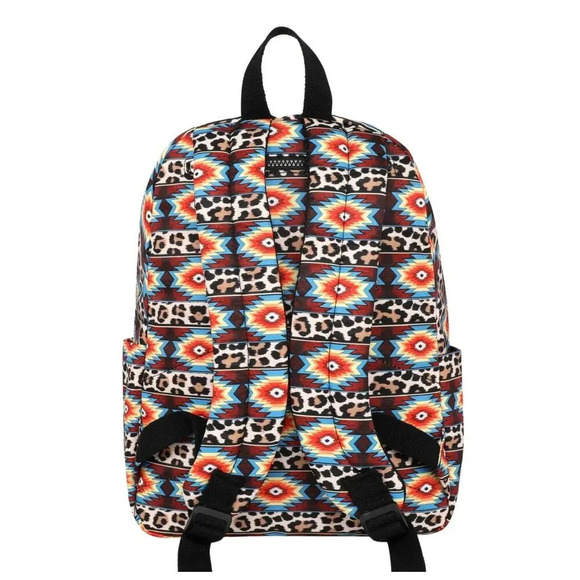 Montana West Aztec Leopard Backpack - Picture 2 of 6